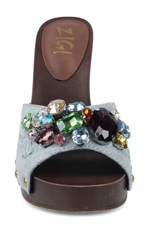 Zigi Razzel Platform Sandal In Blue