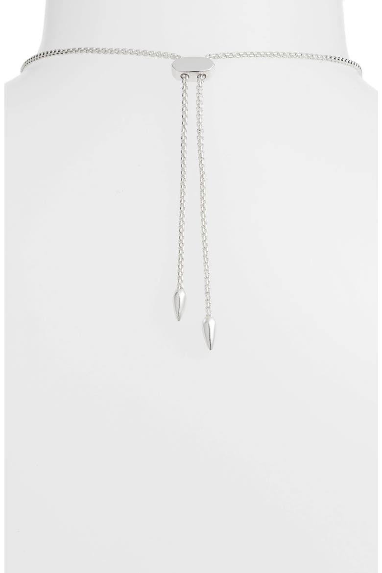 Cam Pendant Slider Necklace, Alternate, color, IVORY MOTHER OF PEARL/ SILVER