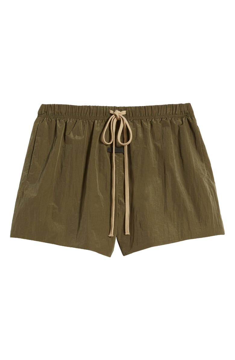 Fear of God Essentials Gender Inclusive Nylon Ripstop Running Shorts, Alternate, color, 