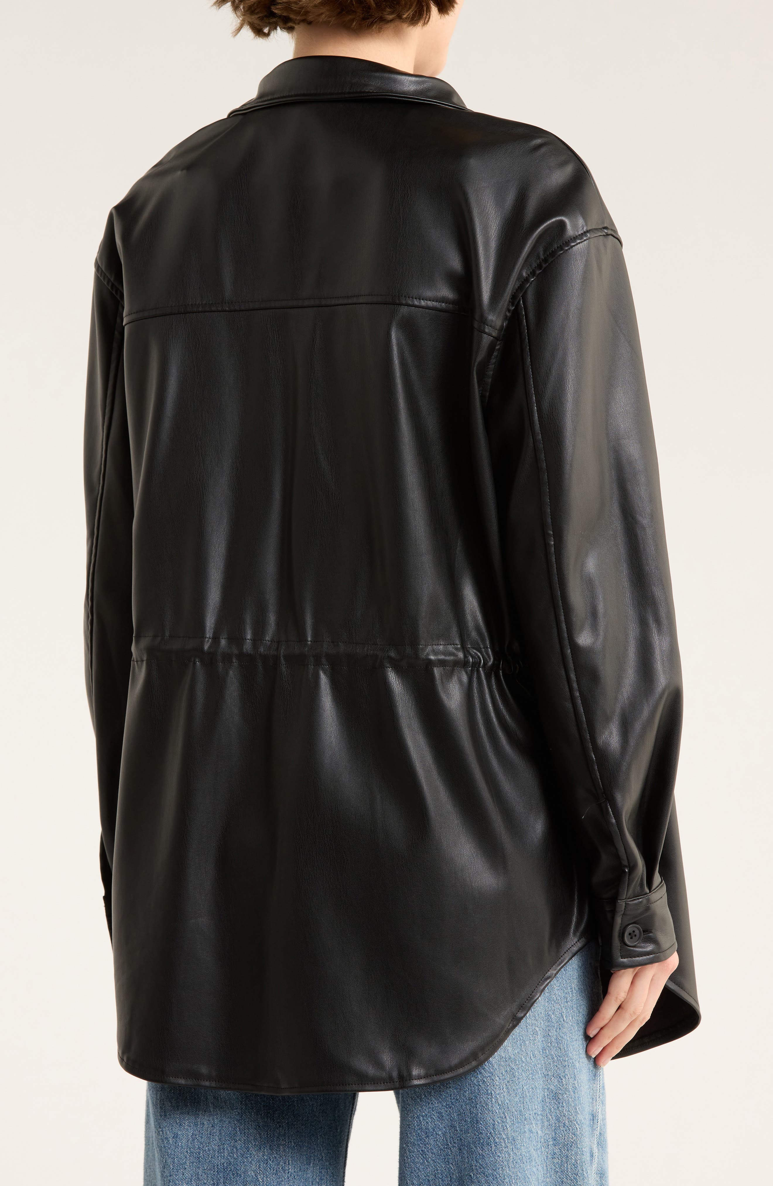 Faux Leather Jacket - image 2