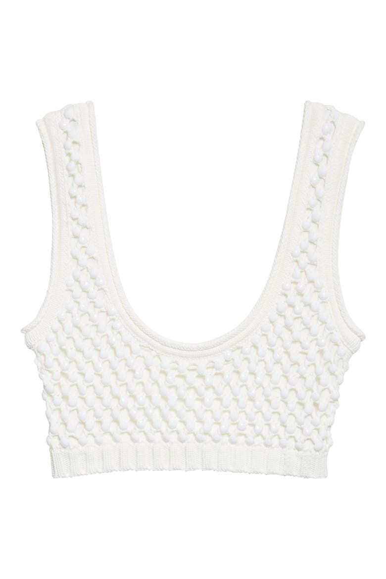 Lady Beaded Mesh Stitch Bralette, Alternate, color, WHITE
