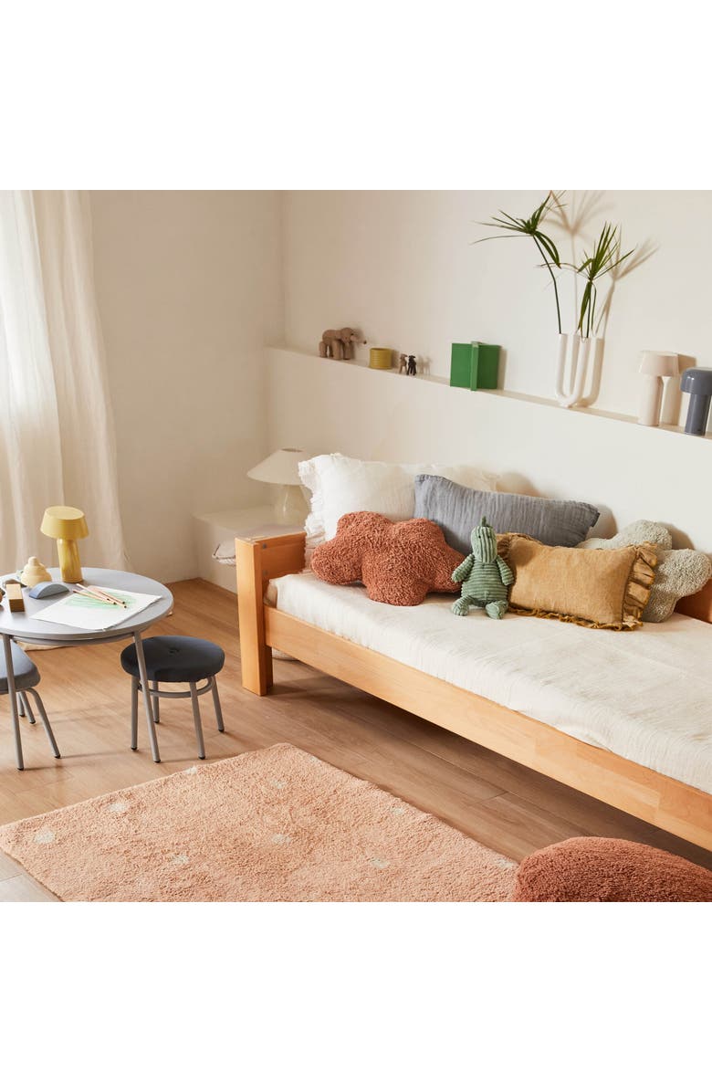 Lorena Canals Floor Cushion Clouds, Alternate, color, Chestnut