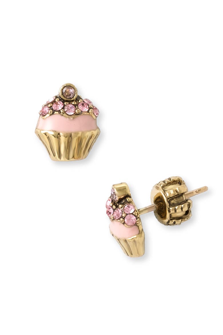 'Puff' Earrings & Jewelry Box, Alternate, color, CUPCAKE STUDS