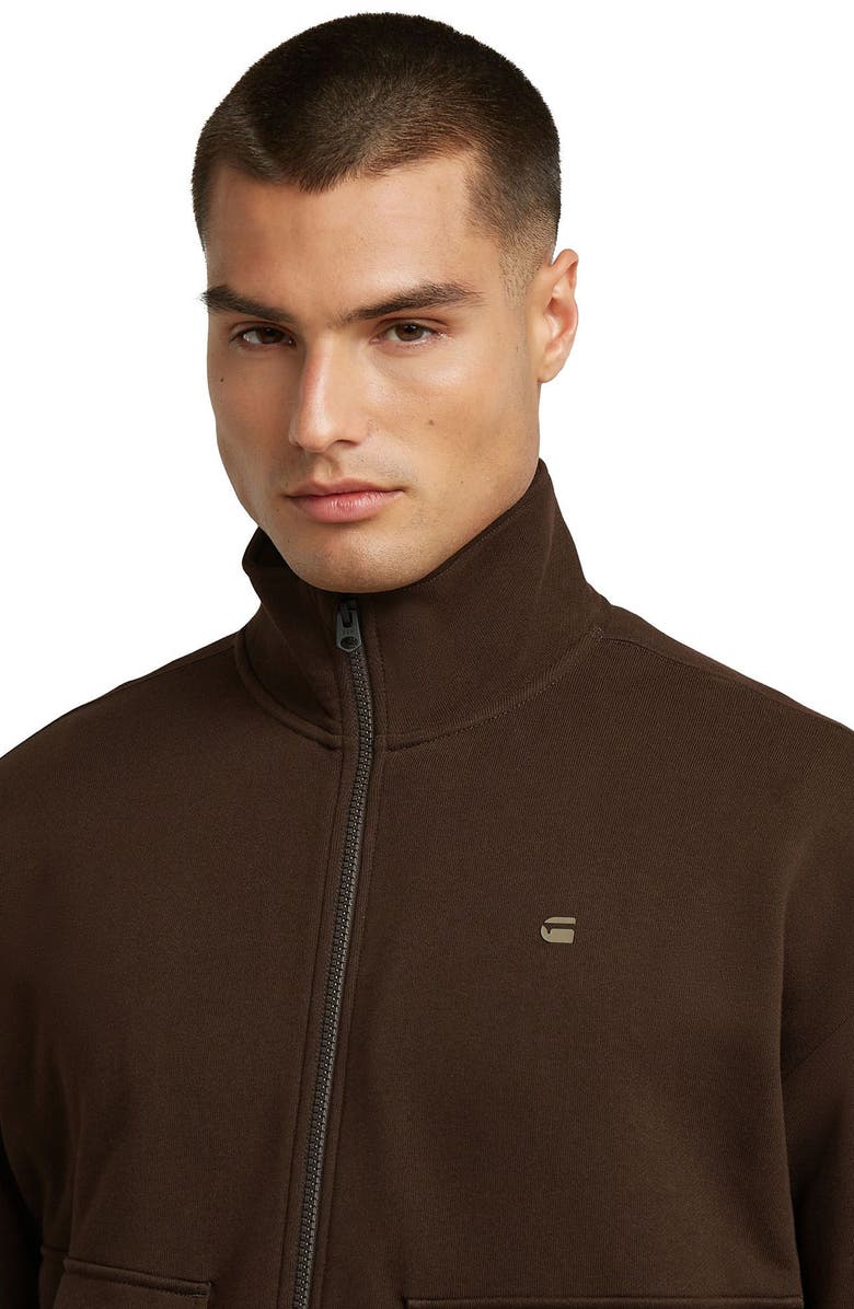 G-STAR Rovic Zip-Up Sweatshirt, Alternate, color, Deep Brown