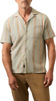 Faherty Oasis Jacquard Camp Shirt