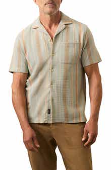 Faherty Oasis Jacquard Camp Shirt