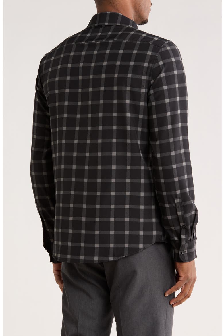 Stretch Tech Dress Shirt, Alternate, color, BLACK