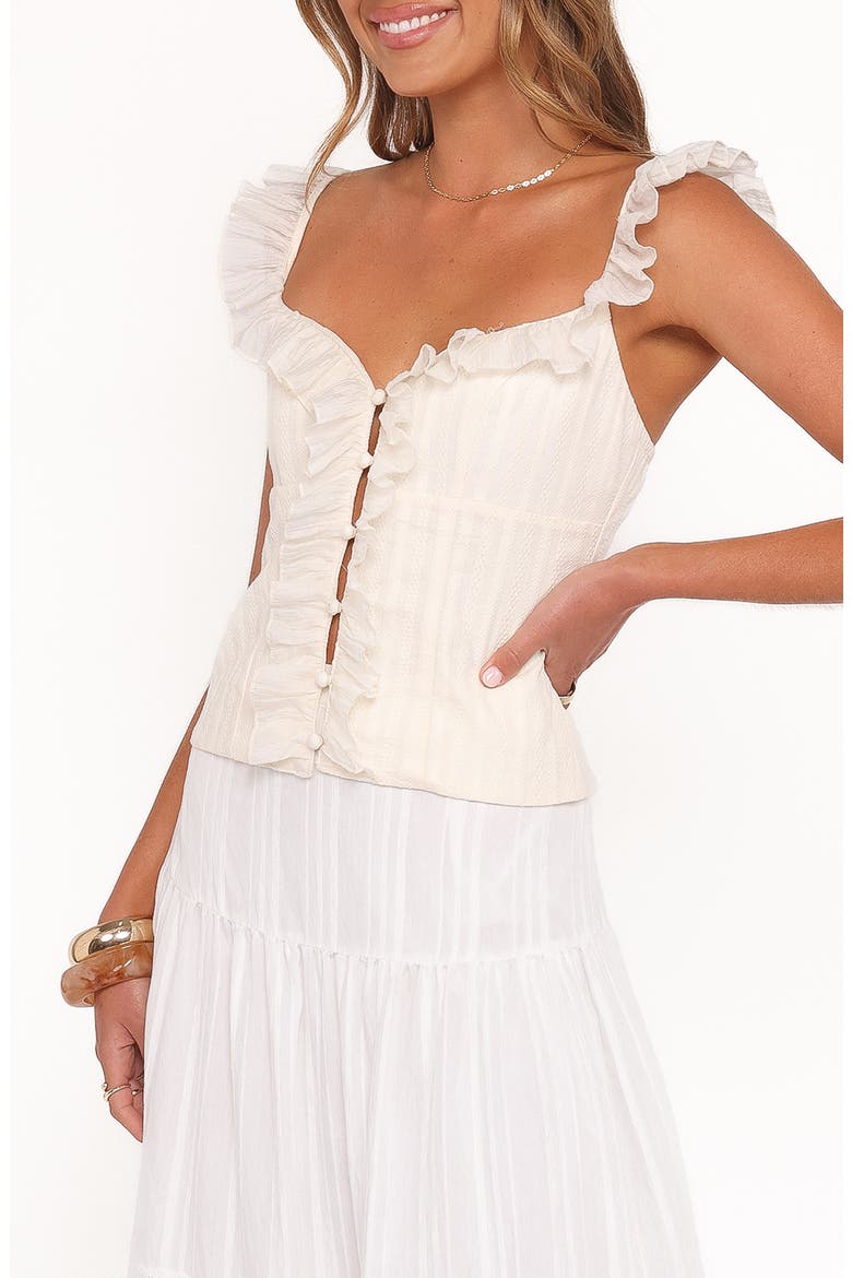 Eulalie Corset Top, Alternate, color, CREAM