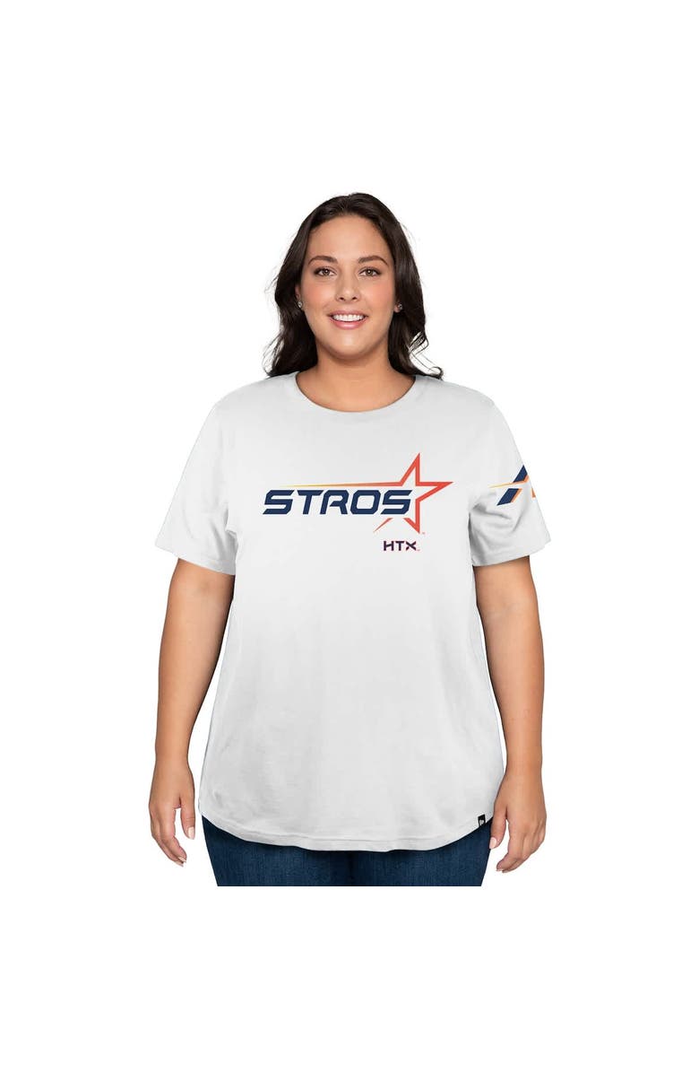 New Era Women's New Era  White Houston Astros 2025 City Connect Plus Size T-Shirt, Alternate, color, 