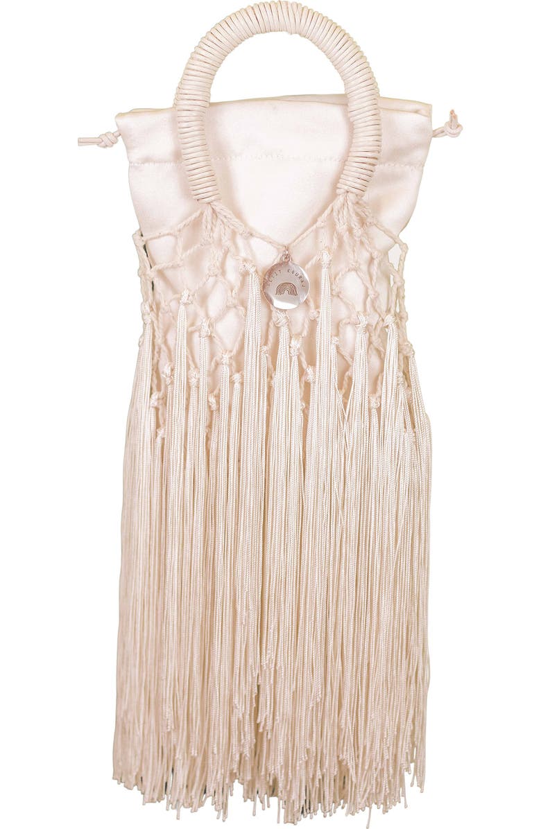 Petit Kouraj Mini Fringe Top Handle Bag, Main, color,