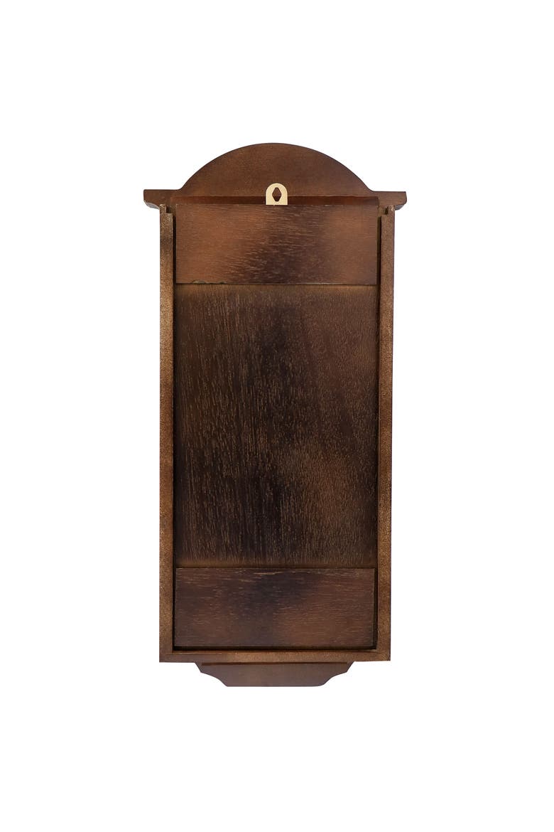 George 22in Chestnut Wood Chiming Pendulum Wall Clock, Alternate, color, Chestnut