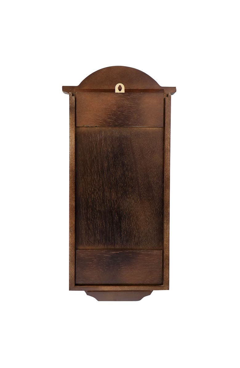 Bedford Clock Collection George 22in Chestnut Wood Chiming Pendulum Wall Clock, Alternate, color, Chestnut