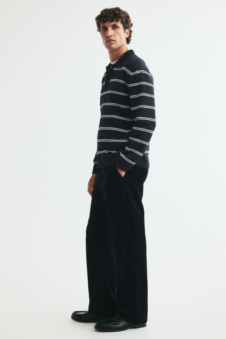 Relaxed-Fit Corduroy Pants, Alternate, color, Black