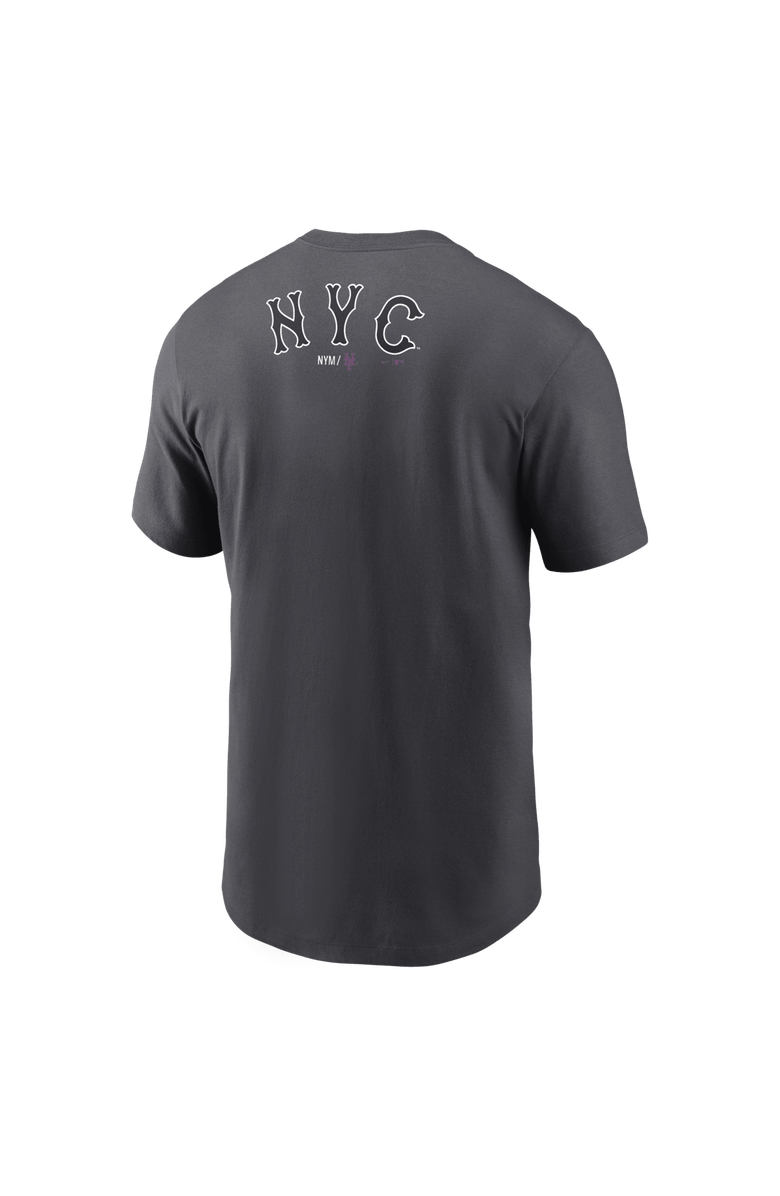 Nike Men's Nike Anthracite New York Mets City Connect 2-Hit T-Shirt, Alternate, color, Anthracite
