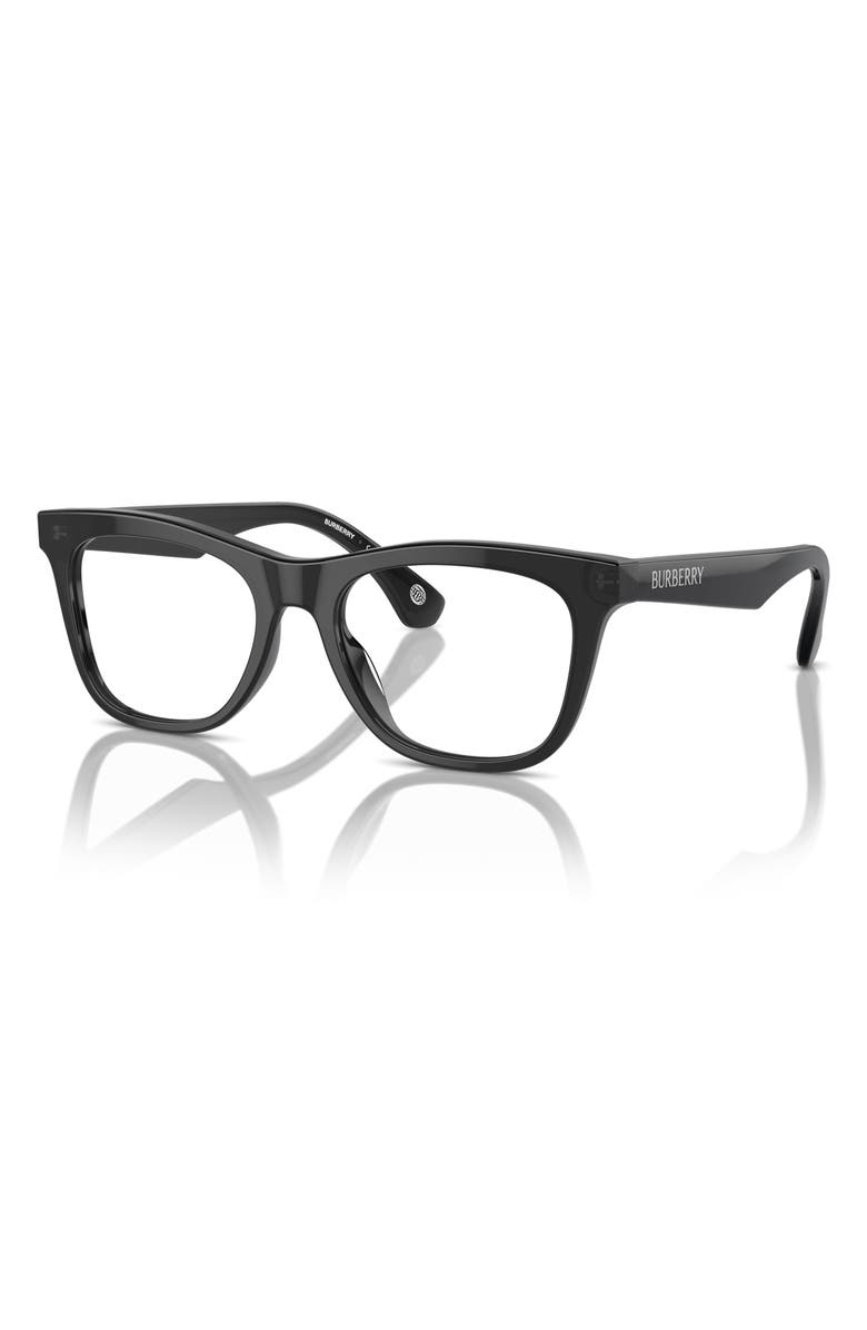 Burberry 47mm Square Optical Glasses, Alternate, color, Grey / Demo Lens