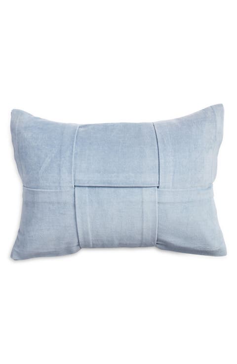 Pleated Velveteen Accent Pillow