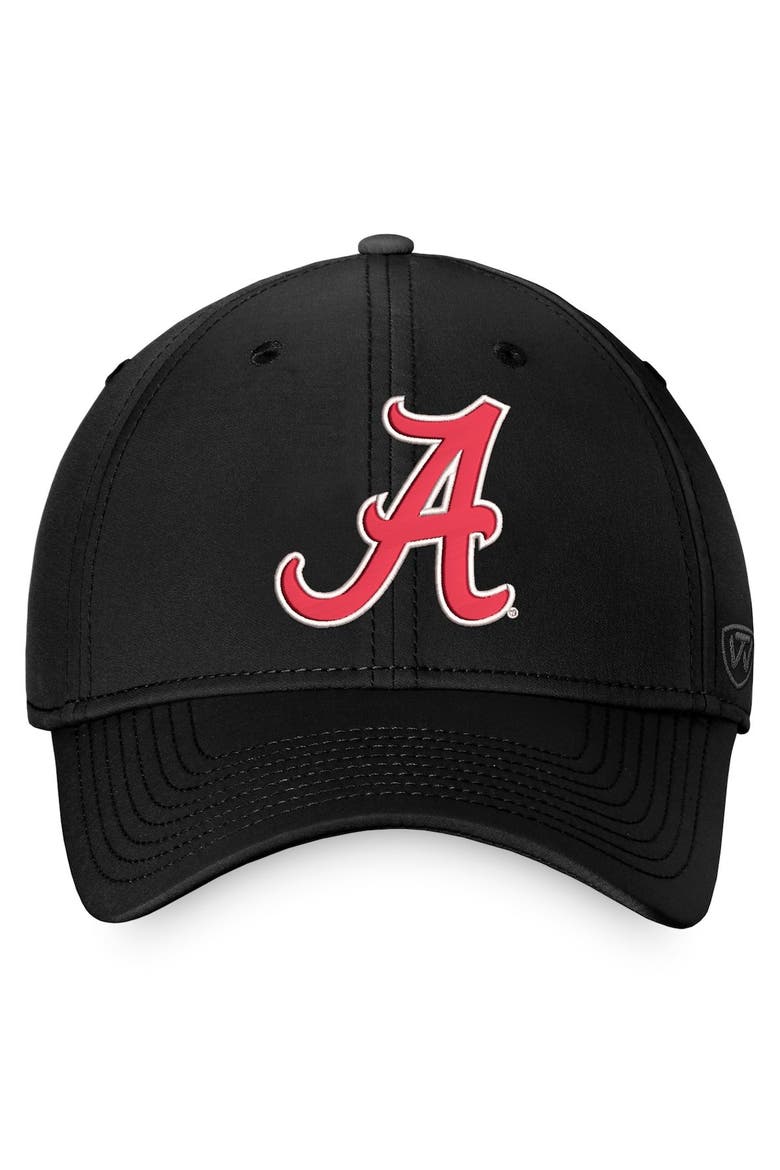 Men's Top of the World Black Alabama Crimson Tide Reflex Logo Flex Hat, Alternate, color, Black