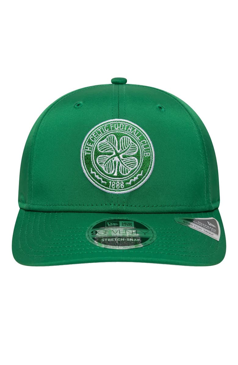 New Era Men's New Era Green Celtic Core 9SEVENTY Stretch-Snap Hat, Alternate, color, Green