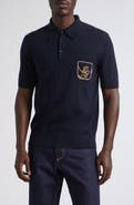 Dolce&Gabbana Logo Embroidered Virgin Wool Polo