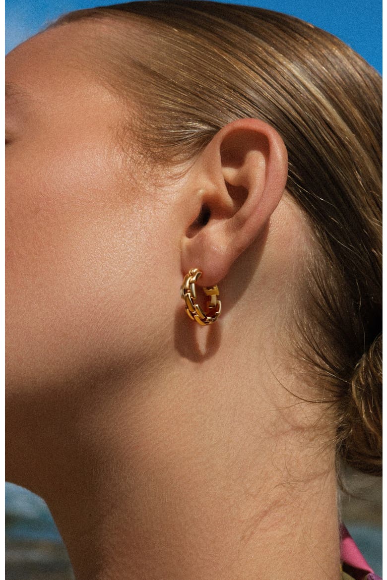 Rome Chain Earrings, Alternate, color, Gold