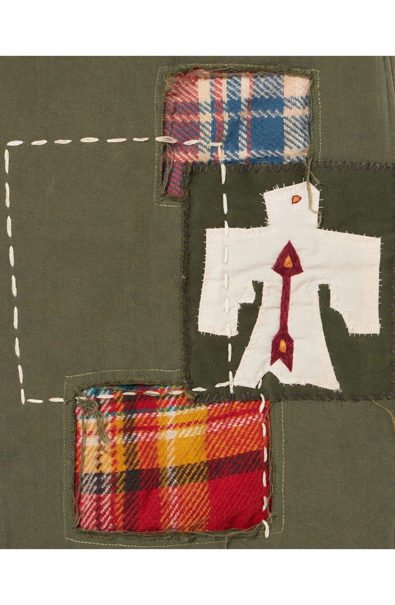 Fortela Herringbone Fatigue Trousers, Alternate, color, Green