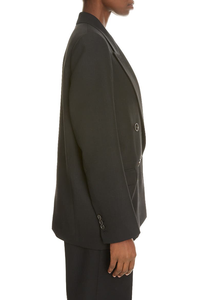 Janny Double Breasted Blazer, Alternate, color, BLACK