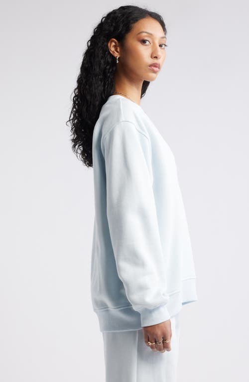 Shop Bp. Oversize V-neck Sweatshirt In Blue Illusion