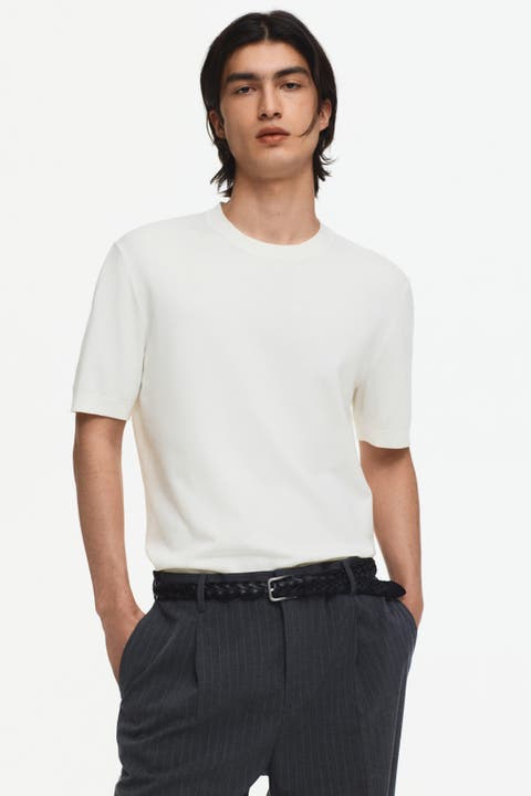Slim Fit Knitted T-shirt