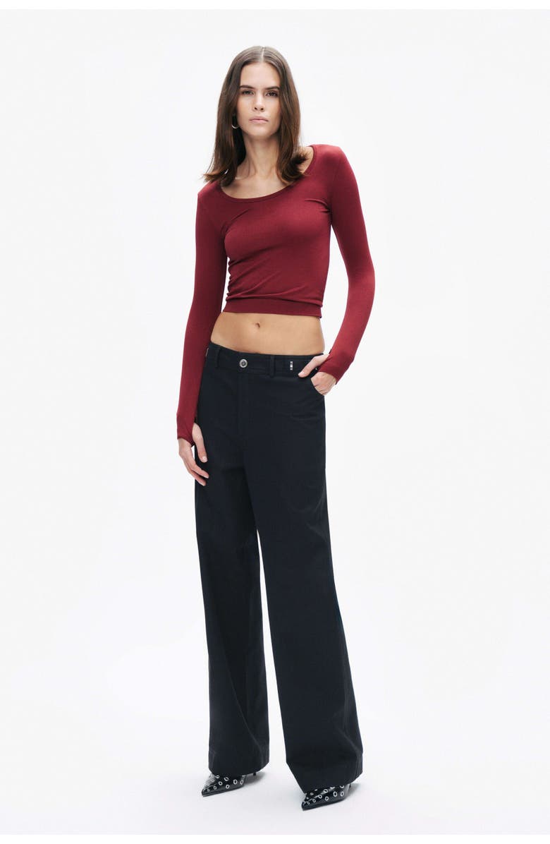 Nocturne Crew Neck Knit Blouse, Alternate, color, 