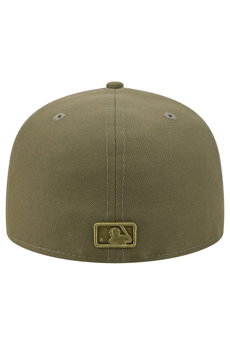 Men's New Era Olive San Diego Padres Color Pack 59FIFTY Fitted Hat, Alternate, color, Olive