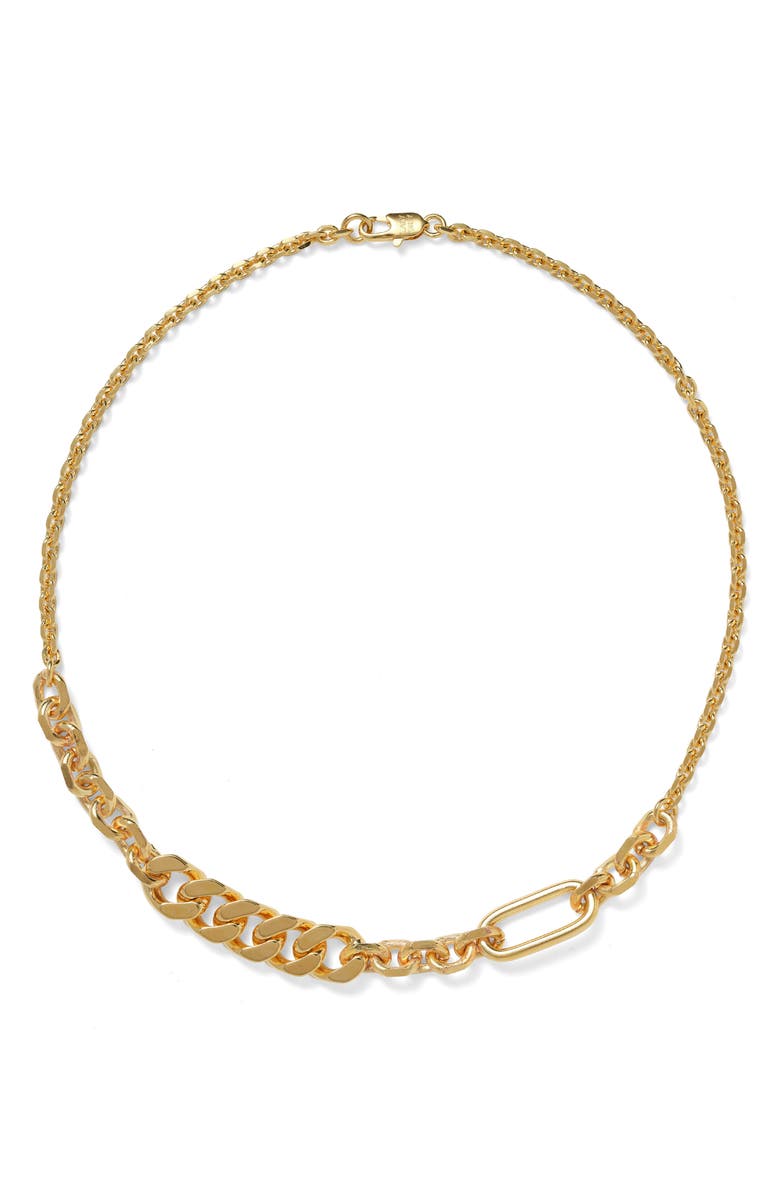 Lady Grey Simone Necklace, Main, color, Gold