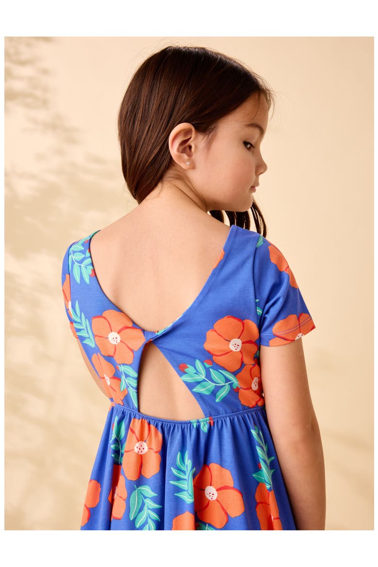 Twist Back Ballet Dress, Alternate, color, Rock Rose