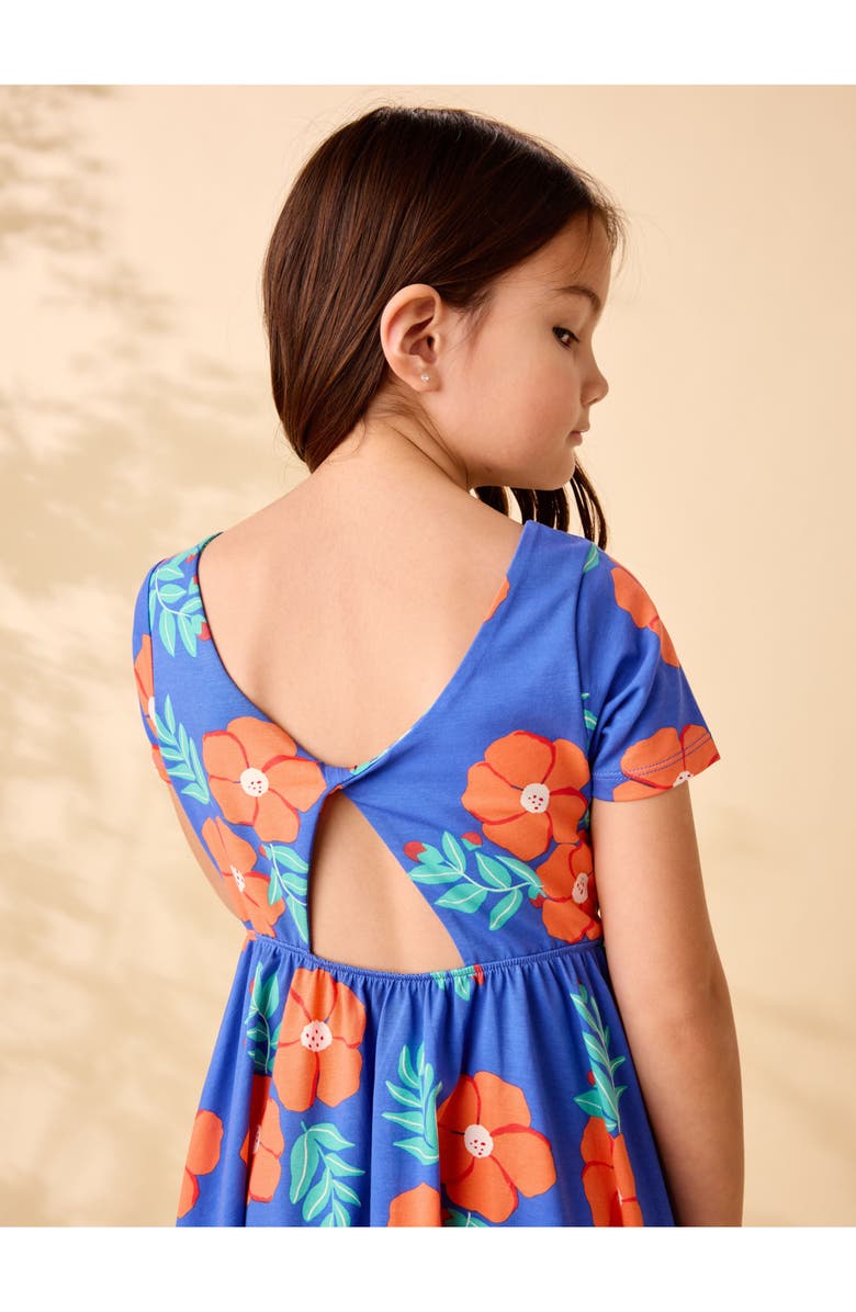 Tea Collection Twist Back Ballet Dress, Alternate, color, Rock Rose