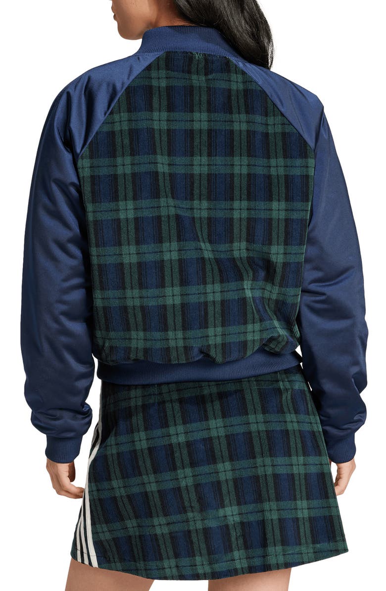 adidas Originals Tartan Corduroy Collegiate Jacket, Alternate, color, 