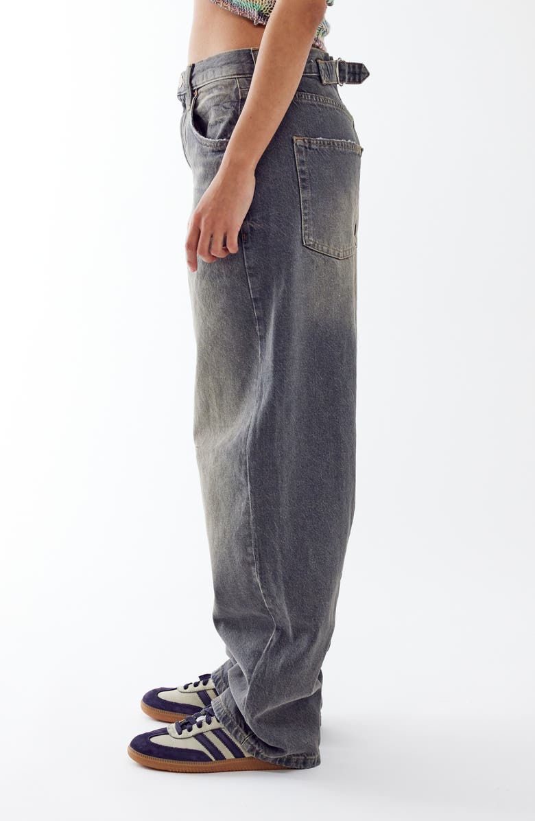 BDG Urban Outfitters Logan Tinted Wide Leg Jeans, Alternate, color, Light Grey