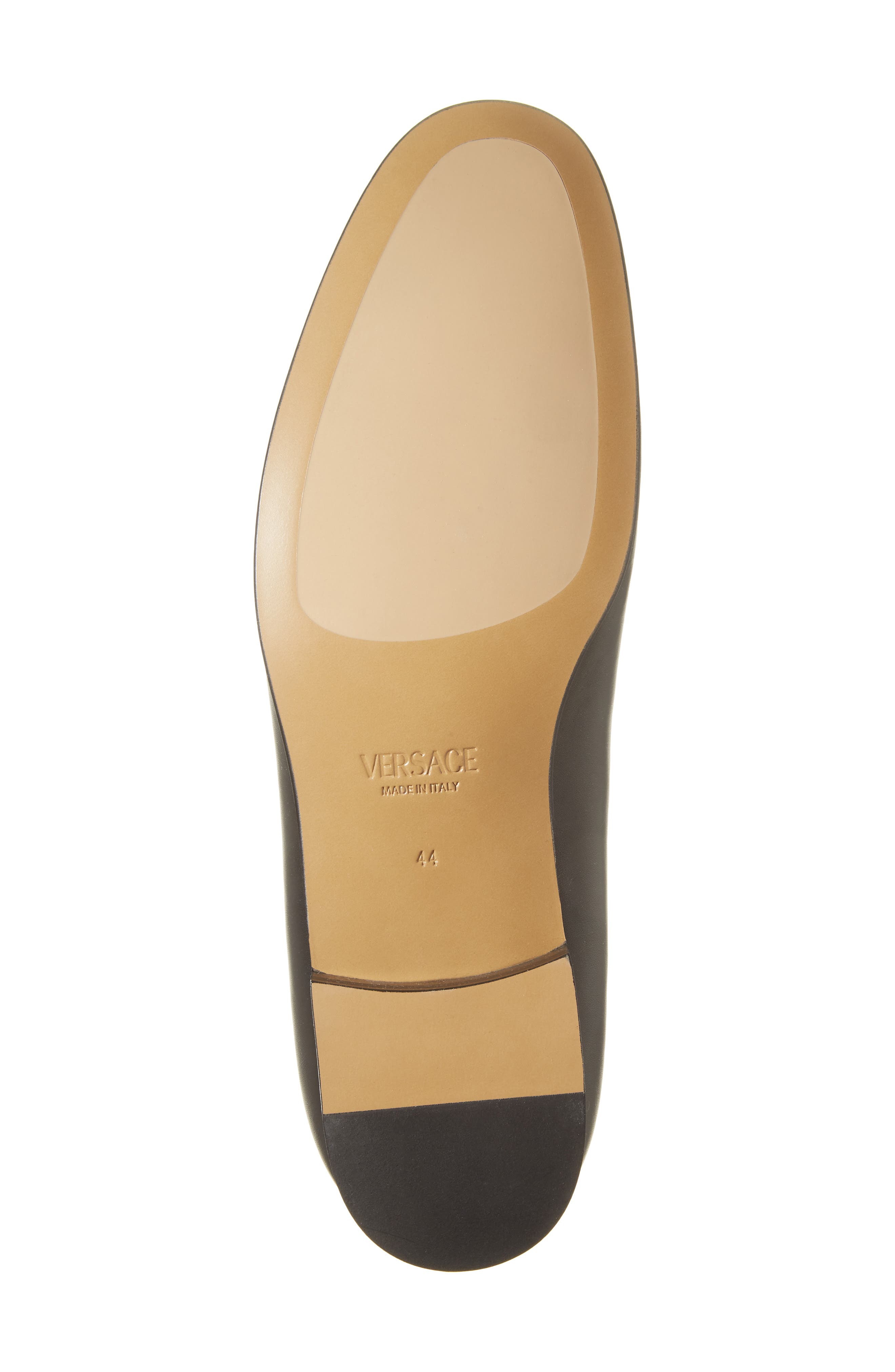 Versace Baroque Medusa Loafer, Alternate, color, Black-Versace Gold