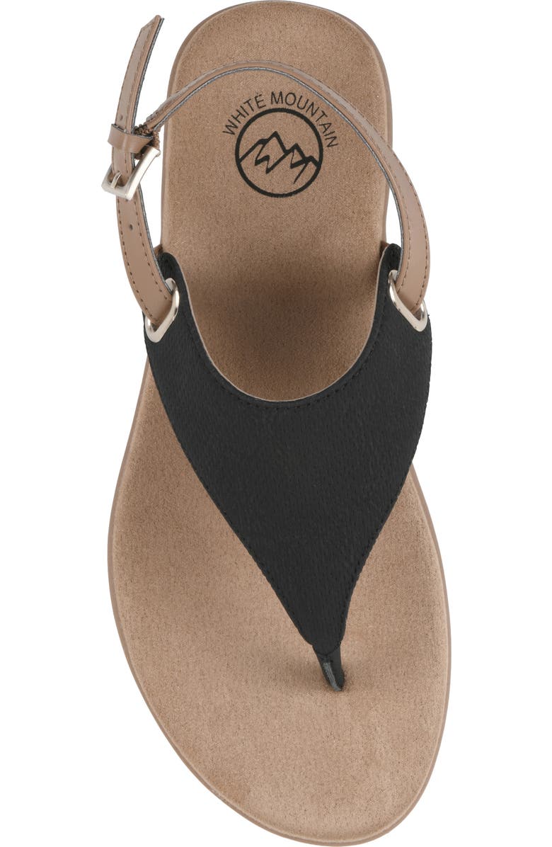 White Mountain Footwear <p>Lifted Slingback Sandal (Women)</p>, Alternate, color, Black/ Smooth