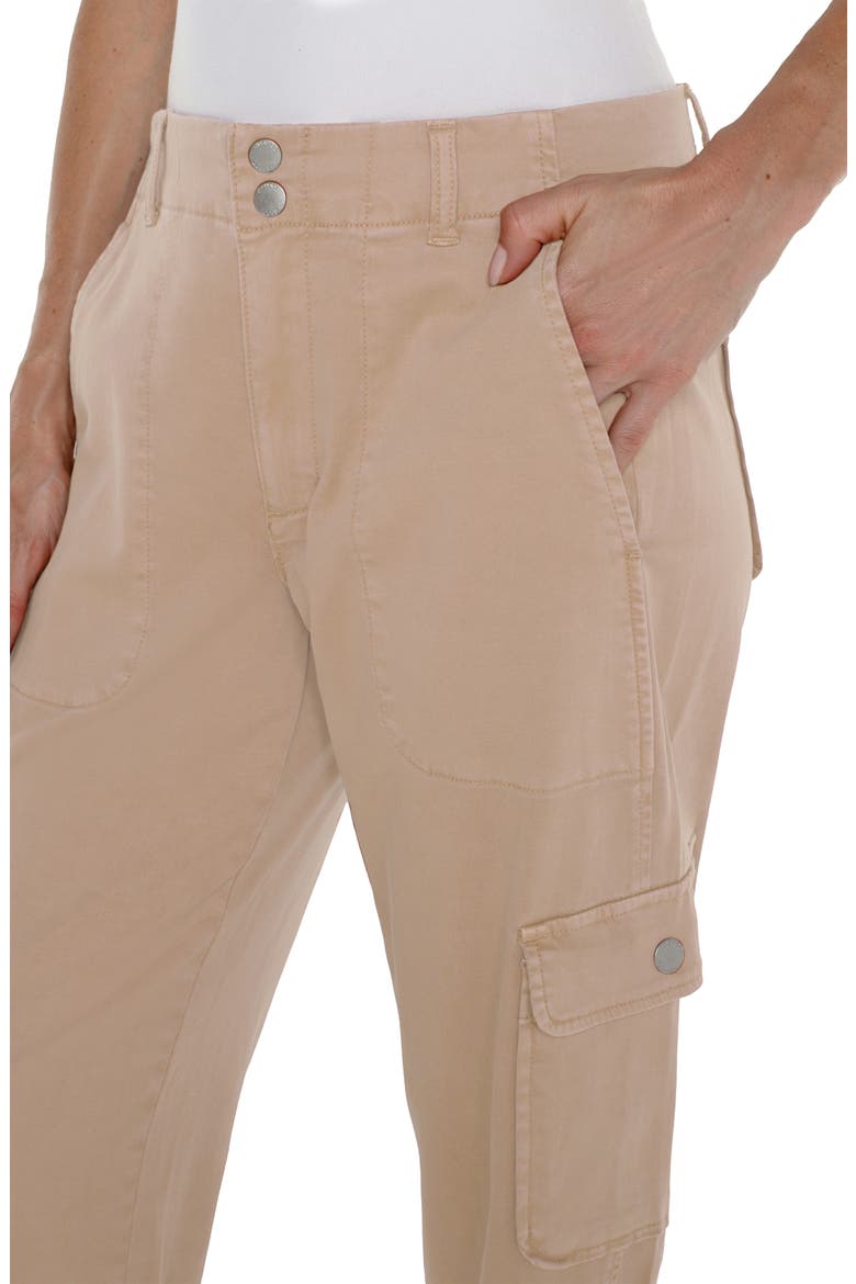 Utility Stretch Twill Crop Cargo Pants, Alternate, color, BISCUIT TAN