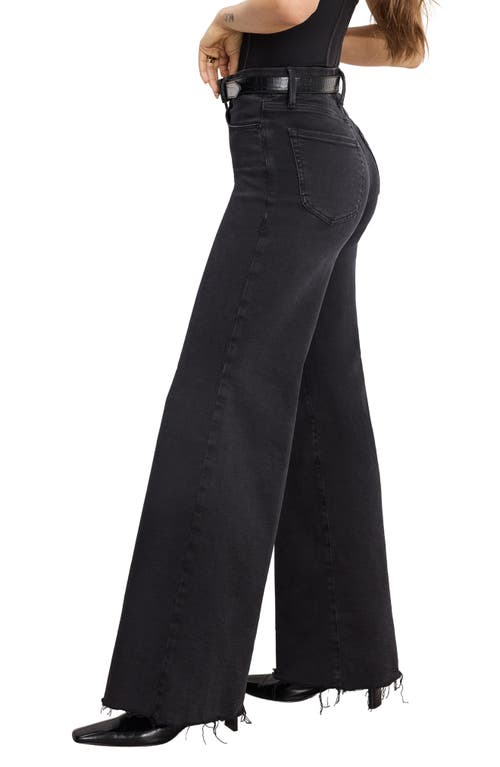 Good American Soft-tech Good Waist Palazzo Wide Leg Jeans