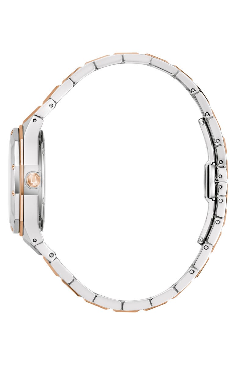 BULOVA Classic Prestige Diamond Bracelet Watch, 32mm, Alternate, color, Two-Tone