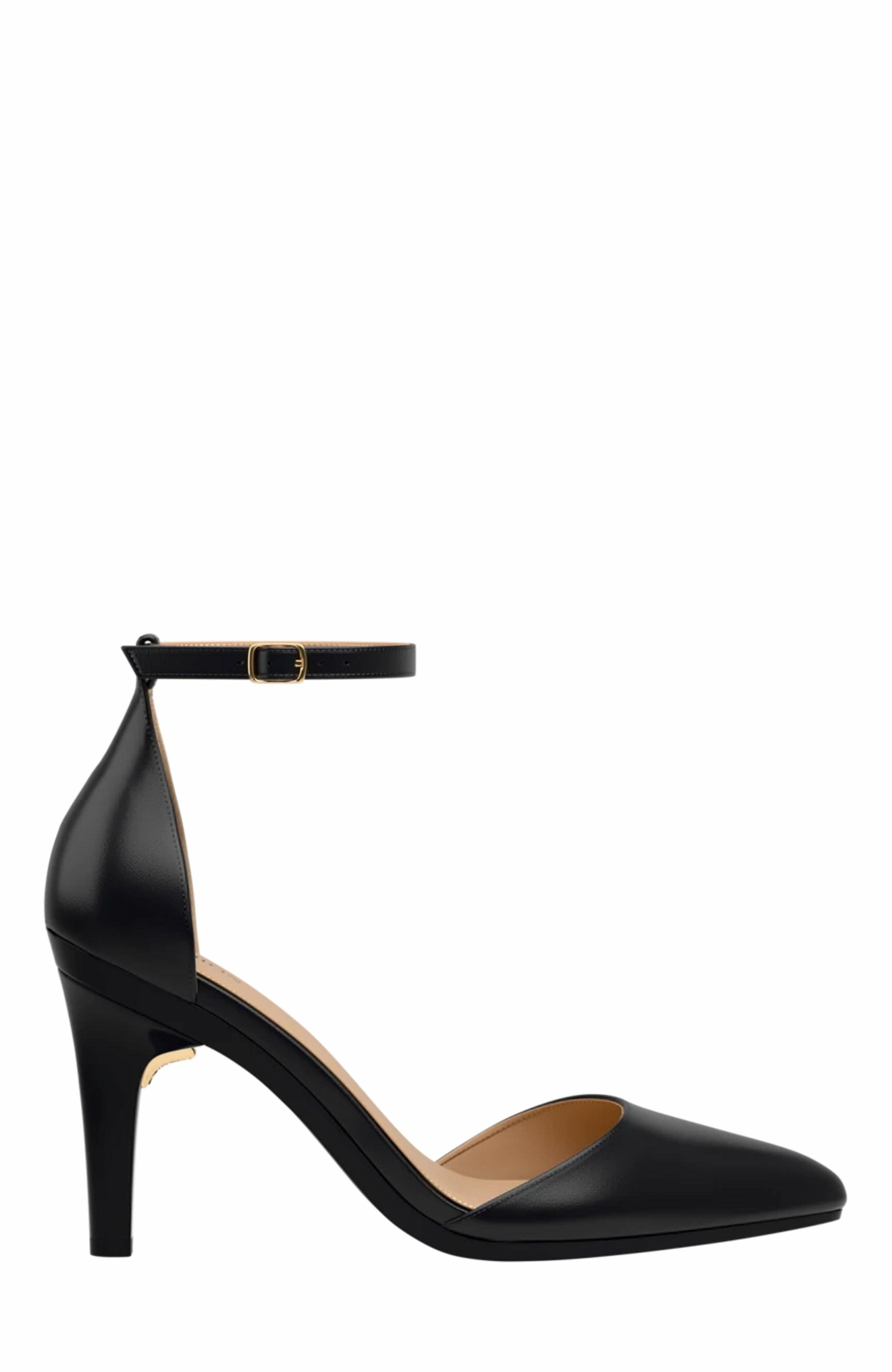 Pashion Footwear The D'Orsay 4" Stiletto Heel, Alternate, color, Coal Leather