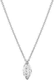 LuvMyJewelry Marquise Muse 14K Gold Lab Grown Diamond Necklace - 1.50 ct