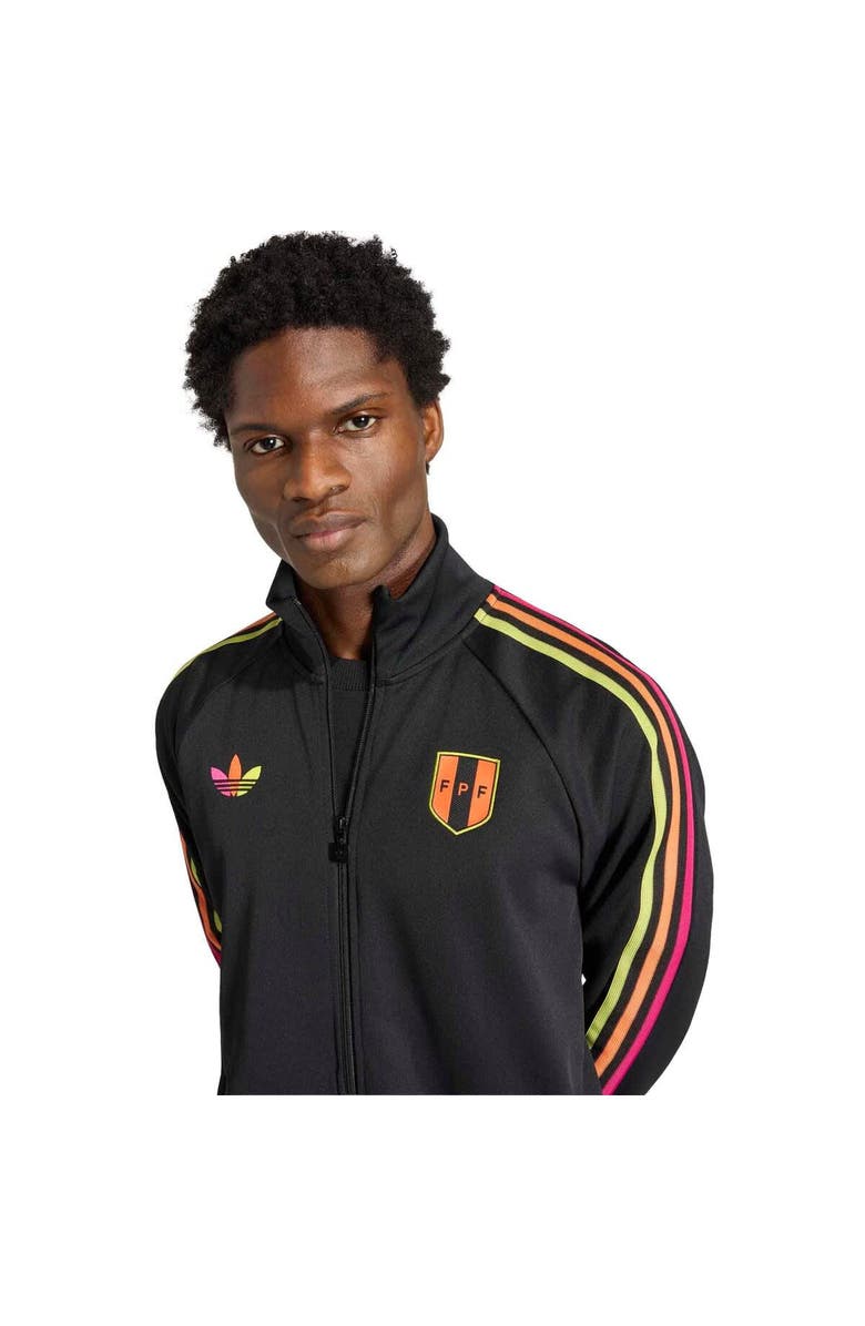 adidas Men's adidas Black Peru National Team Originals Full-Zip Track Jacket, Alternate, color, Black