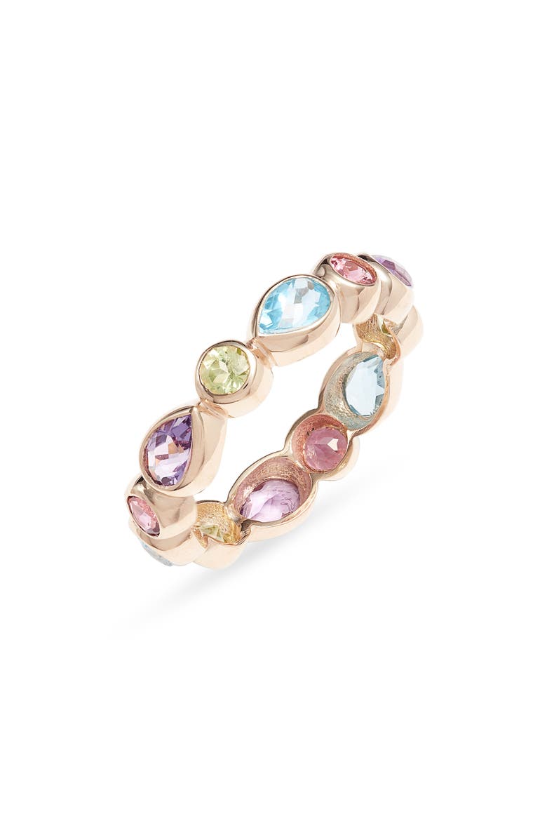 Linéa Rainbow Eternity Ring, Main, color, RAINBOW