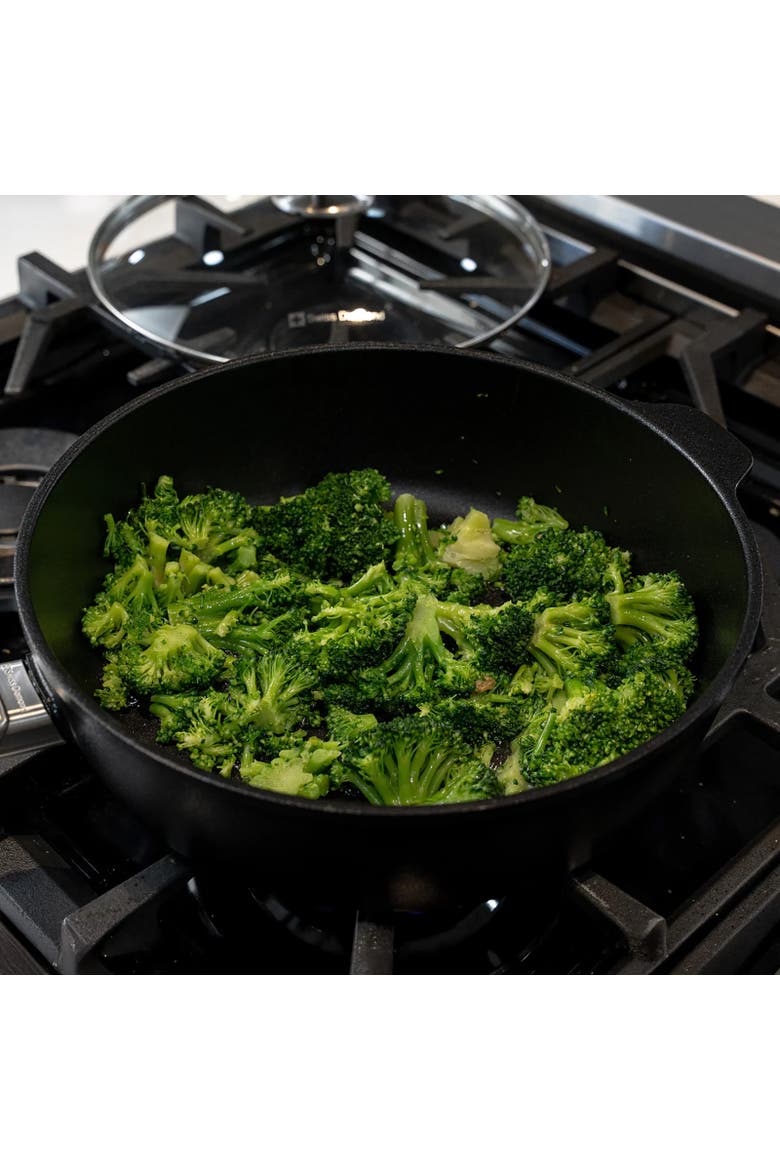 CHD Nonstick Saute Pan with Glass Lid, 4.1 qt, Alternate, color, Black