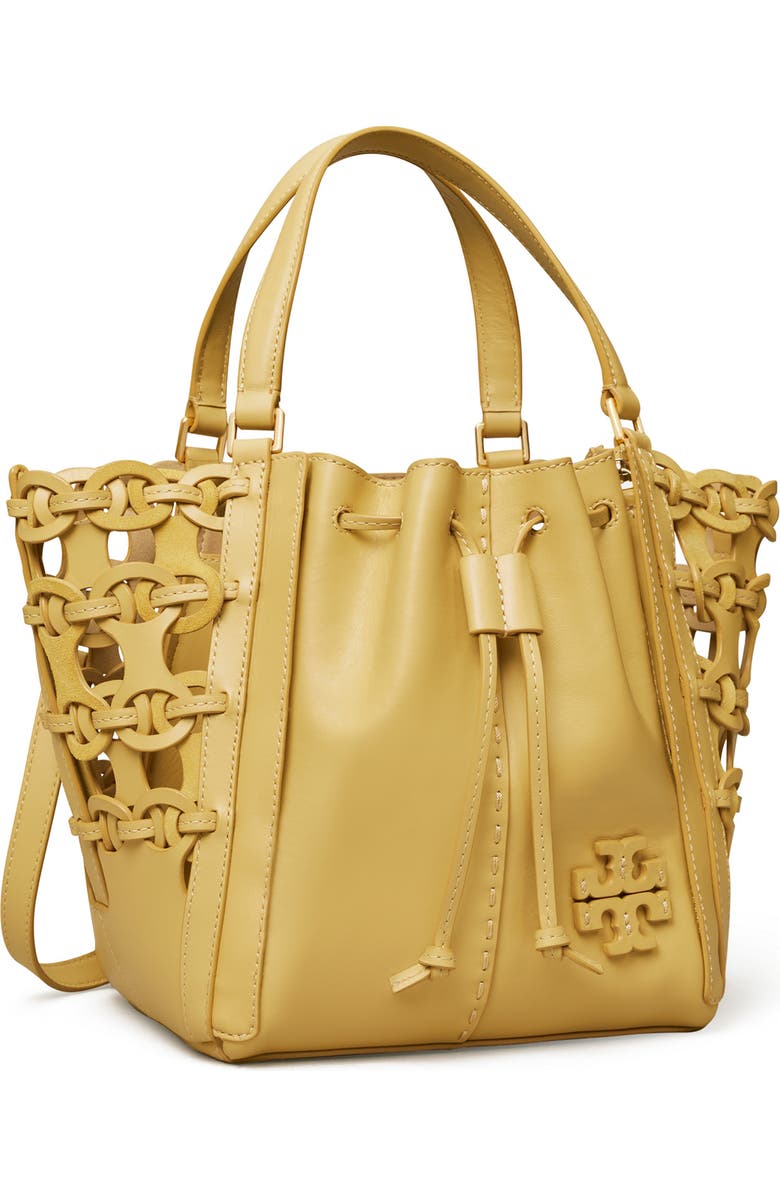 Tory Burch McGraw Drawstring Leather Satchel, Alternate, color,
