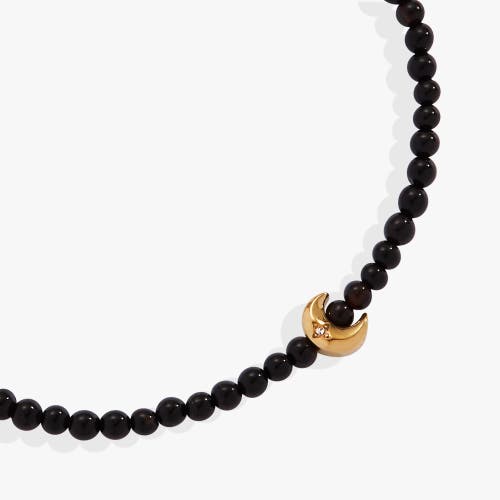 ALEX AND ANI ALEX AND ANI MOON ONYX MINI STRETCH BRACELET
