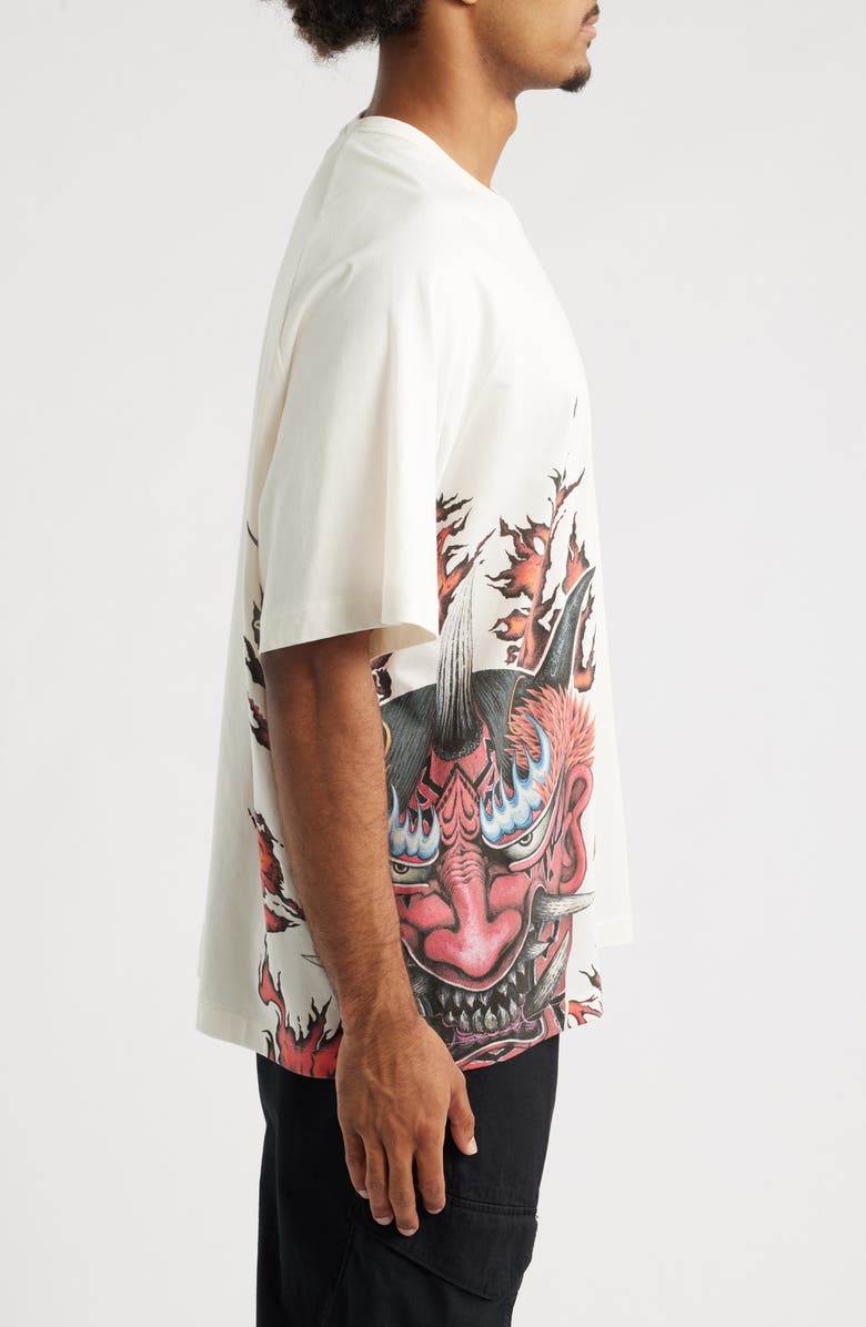 Y-3 Graphic Short Sleeve Cotton T-Shirt, Alternate, color, Chalk White