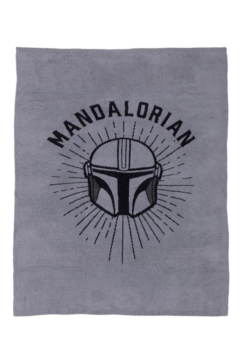 x Star Wars™ CozyChic™ Mandalorian Throw Blanket, Alternate, color, GRAPHITE/ CARBON