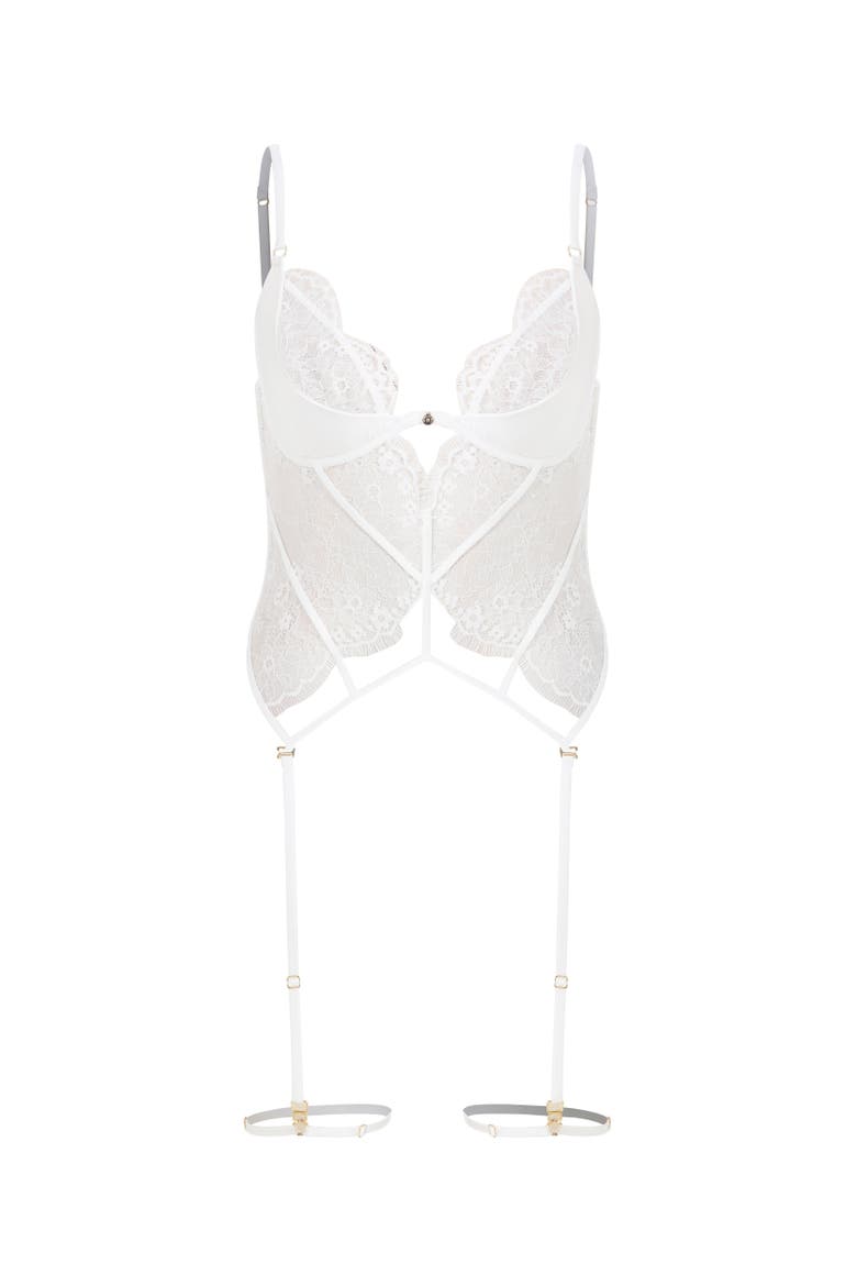 Ciara Garter Bodysuit, Main, color, White